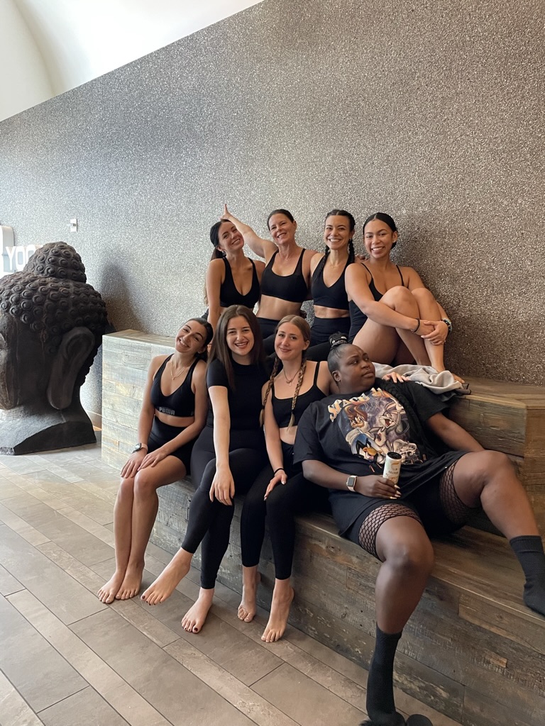 Training group in studio